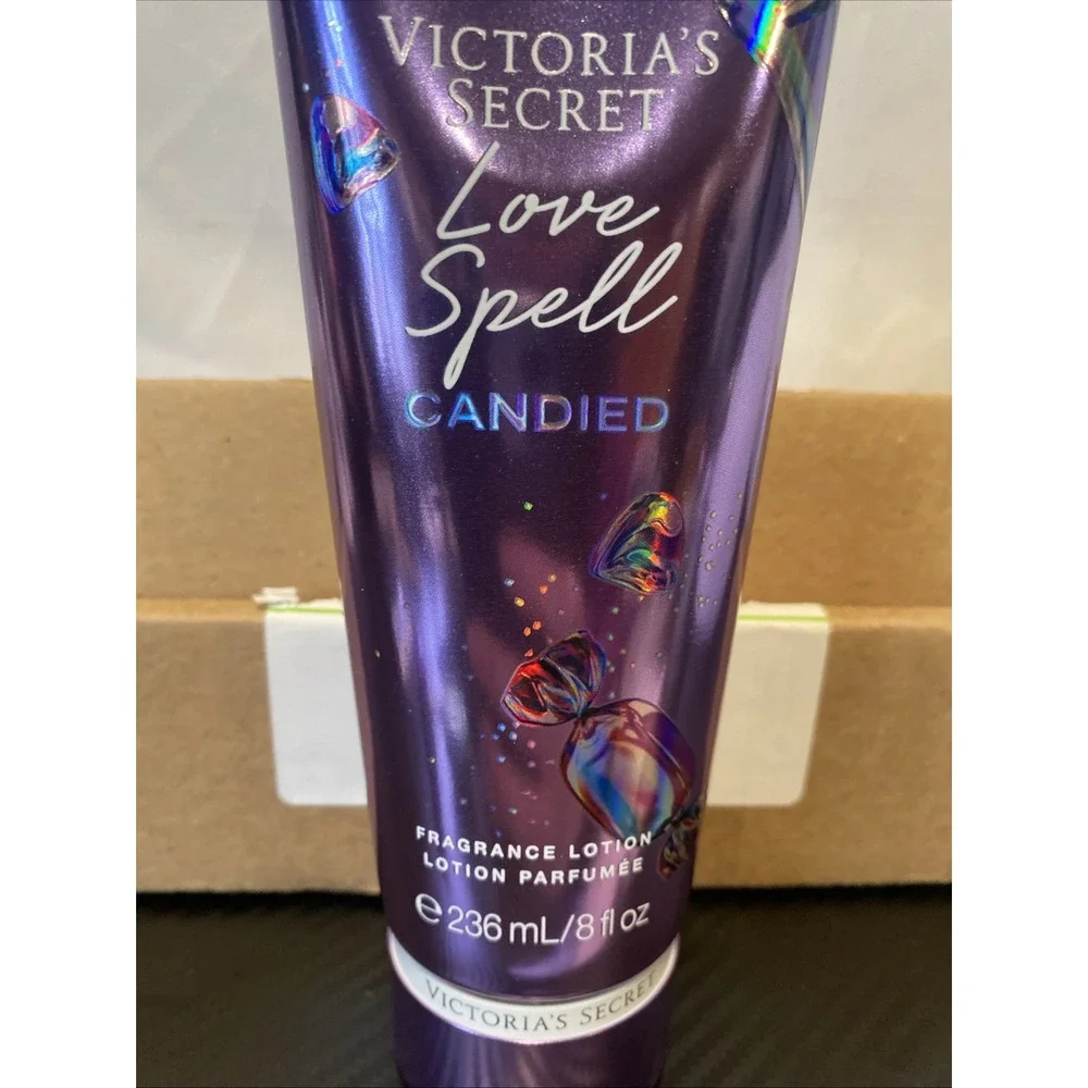 Victorias Secret Love Spell Candied Fragrance Lotion‎ 8 fl oz Peach Gumdrop New